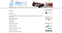 Desktop Screenshot of fedo.cz